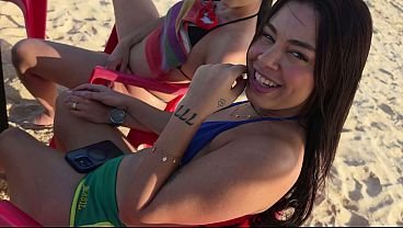 Beach Party with the Three Hot Girls 